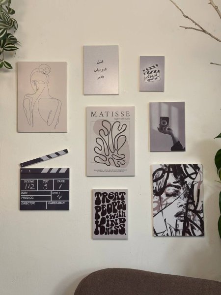 جدارية فنية بأسلوب هادئ ومعاصر